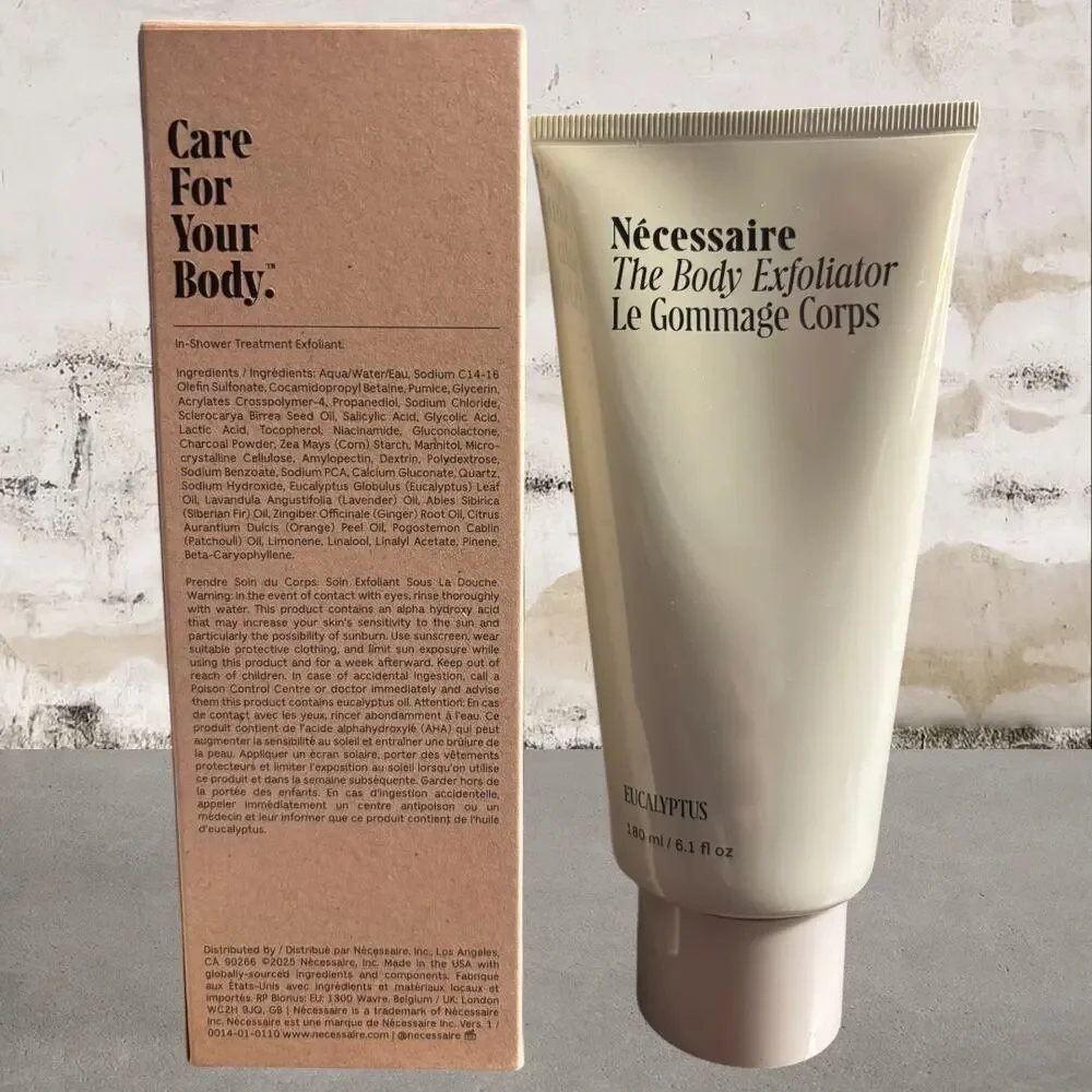 Nécessaire $35 The Body Exfoliator in Eucalyptus NIB